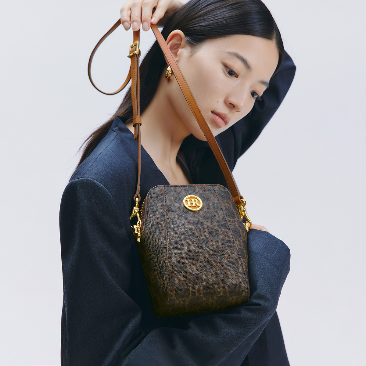 赫莲娜女包出游多袋时尚印花休闲小包包女士斜挎单肩包手机包